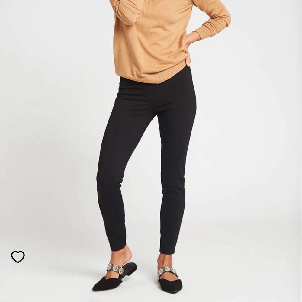 Beta brand black seamed skinny pencil dress yoga pants